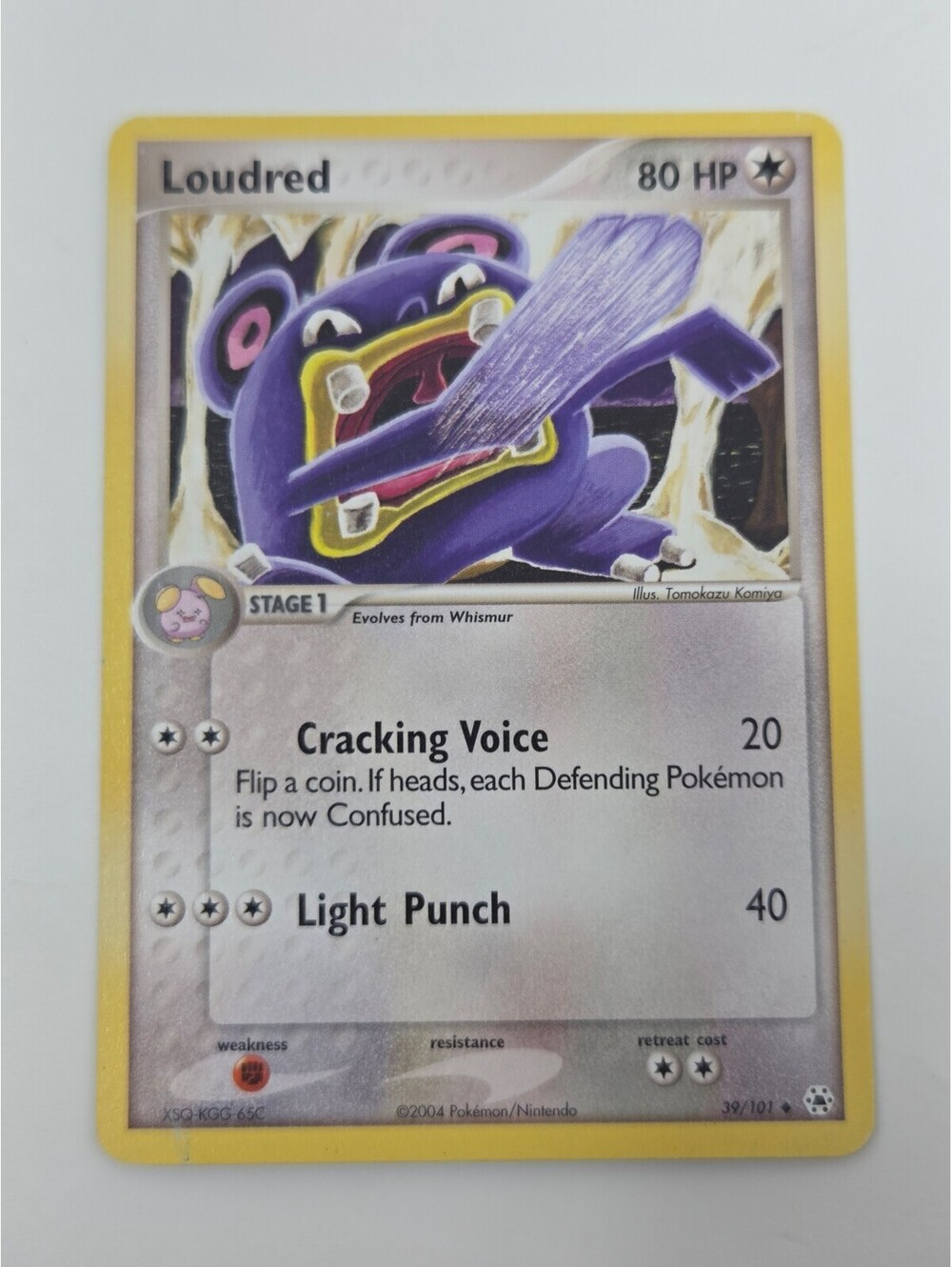 2004 Pokémon Loudred 39/101 EX Hidden Legends Uncommon Card